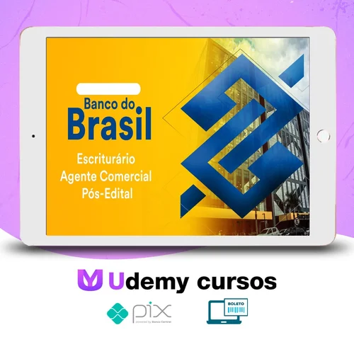 Pacote - Banco do Brasil (Escriturário - Agente Comercial) Pacote Completo - 2023 - Estratégia Concursos