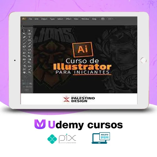 Curso de Adobe Illustrator (Básico ao Avançado) - Palestino Designer