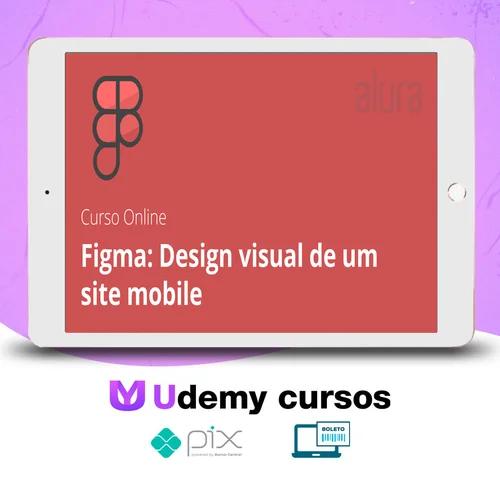 Alura: Figma, Design Visual de um Site Mobile - André Lisboa