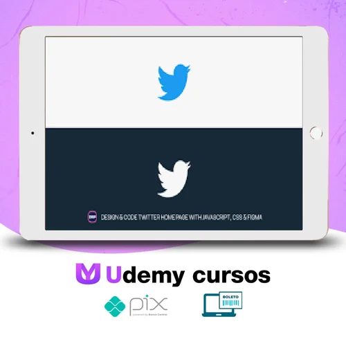 Design and Code Twitter Home Page with JavaScript, CSS & Figma - Hossein Boroji [INGLÊS]