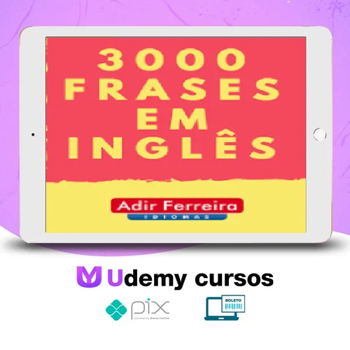 3000 (Frases + Áudio) em Inglês - Adir Ferreira